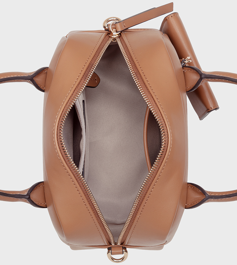 BECHER Textured Satchel Bag