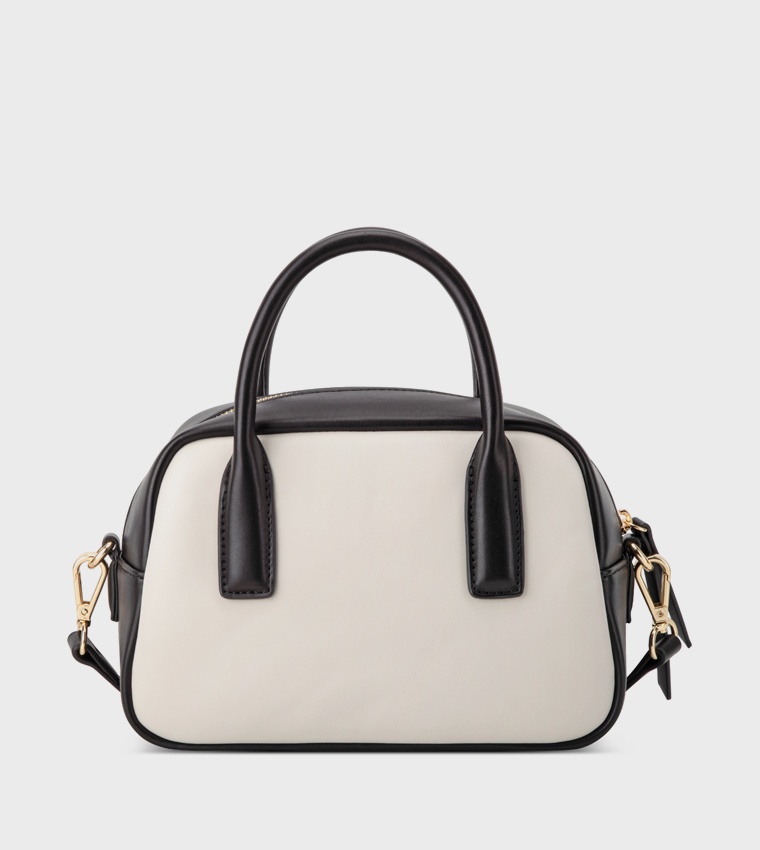 BECHER Color Block Satchel Bag