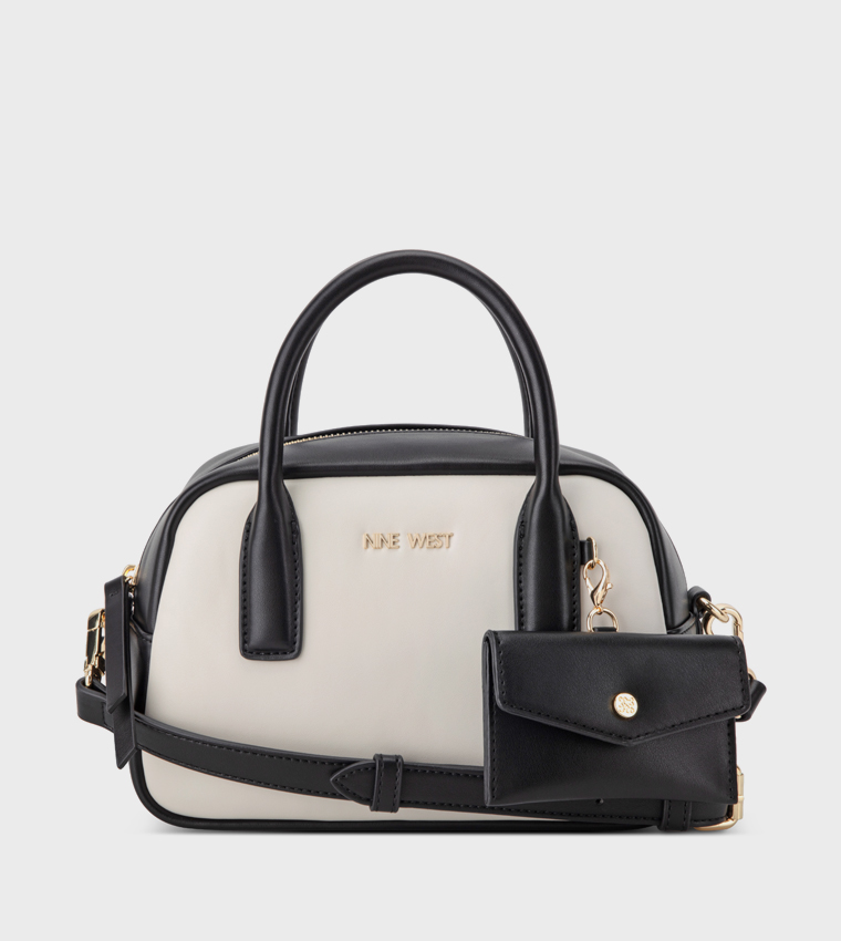 BECHER Color Block Satchel Bag