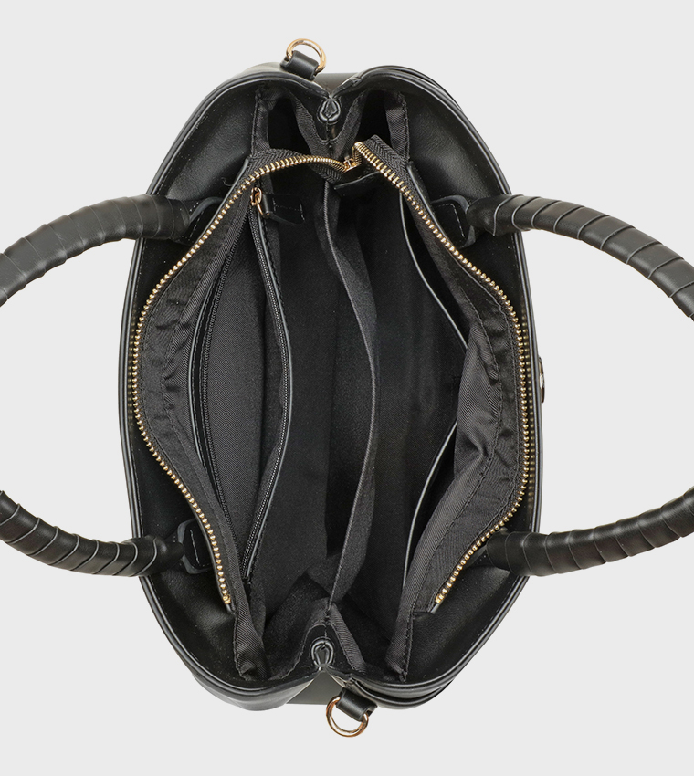 ERINA Logo Detail Satchel Bag