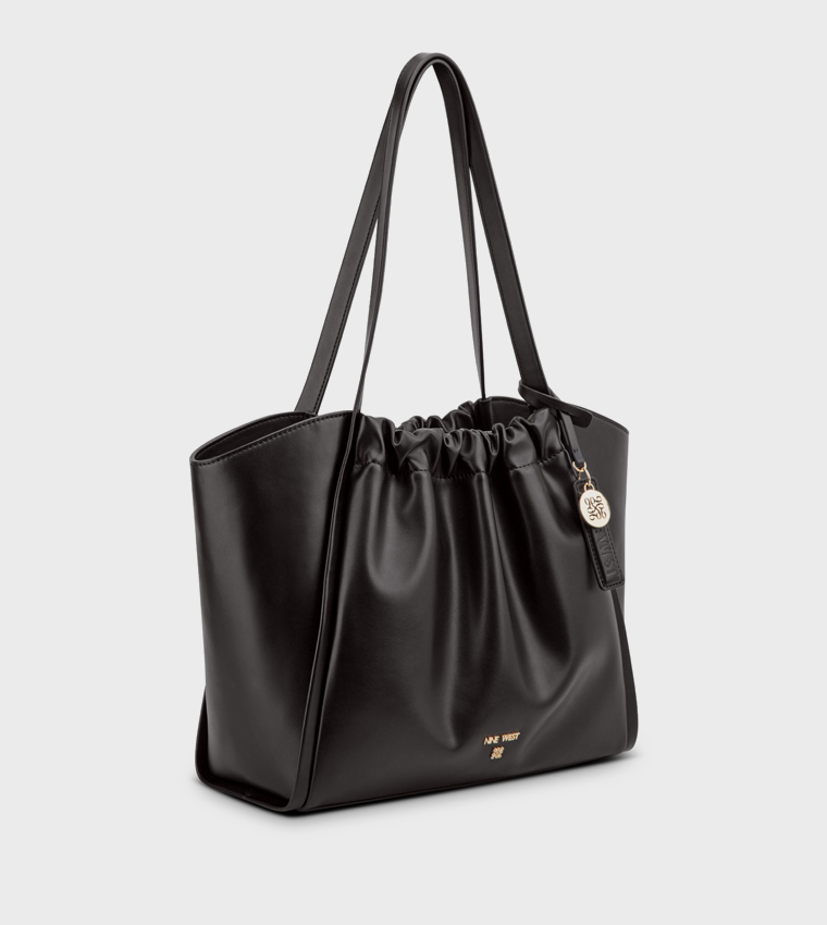 KENJI Ruched Tote Bag