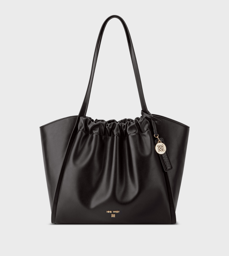 KENJI Ruched Tote Bag