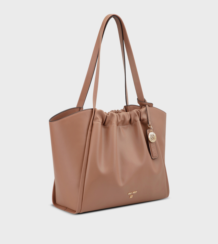 KENJI Ruched Tote Bag