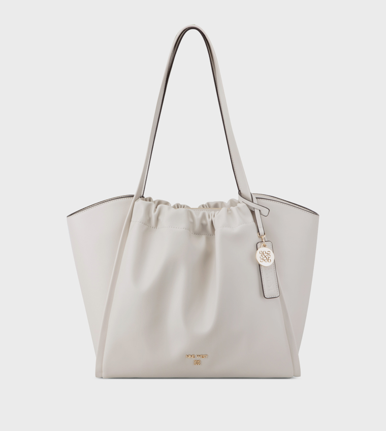 KENJI Ruched Tote Bag