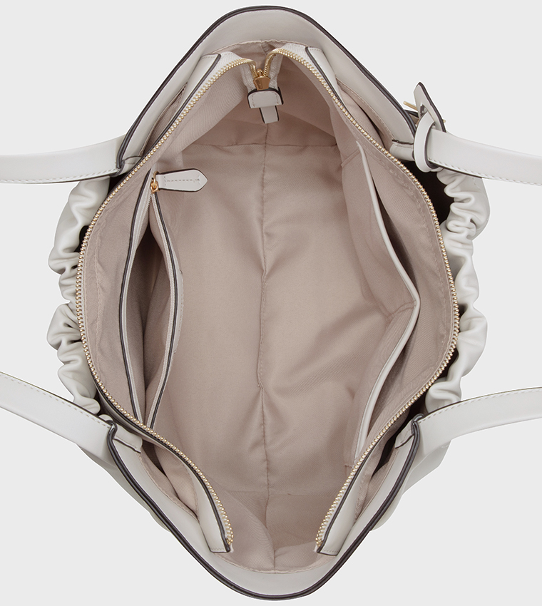 KENJI Ruched Tote Bag
