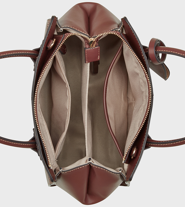 PAXTIN Stitch Detail Satchel Bag