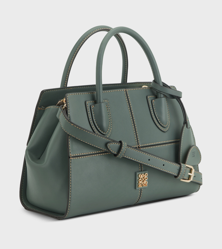 PAXTIN Stitch Detail Satchel Bag