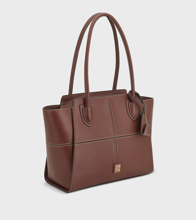 PAXTIN Stitch Detail Satchel Bag