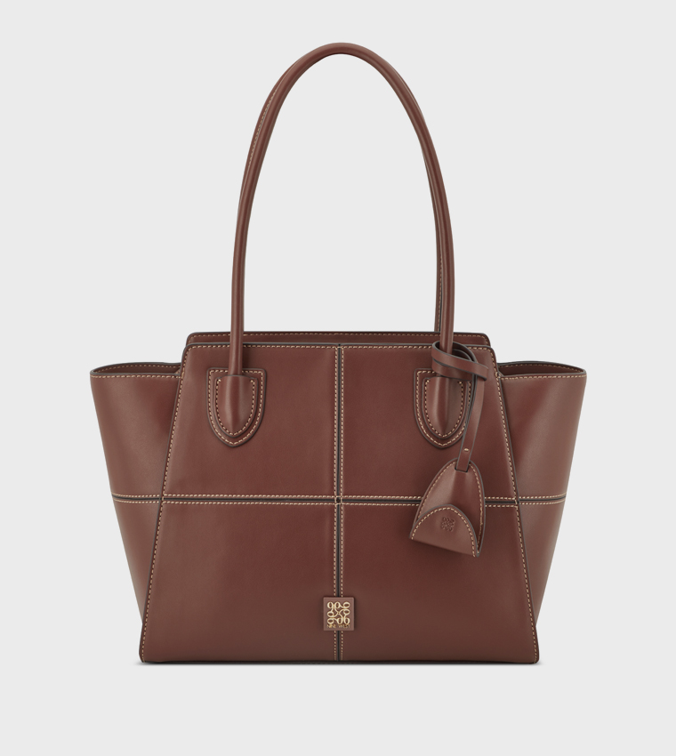 PAXTIN Stitch Detail Satchel Bag