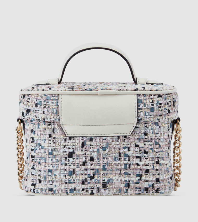 CAELIA Textured Logo Detail Crossbody Bag