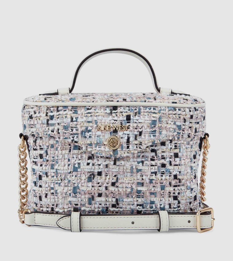 CAELIA Textured Logo Detail Crossbody Bag