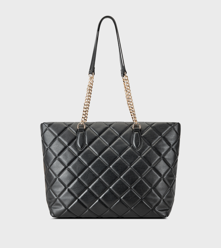 MEILANI Logo Detail Quilted Shoulder Bag