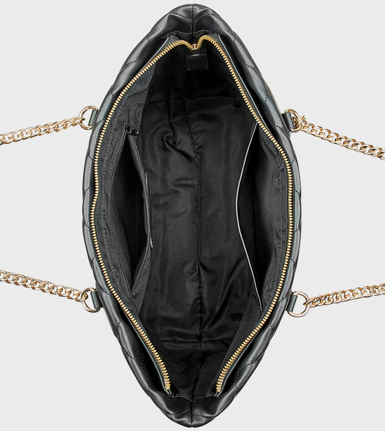 MEILANI Logo Detail Quilted Shoulder Bag