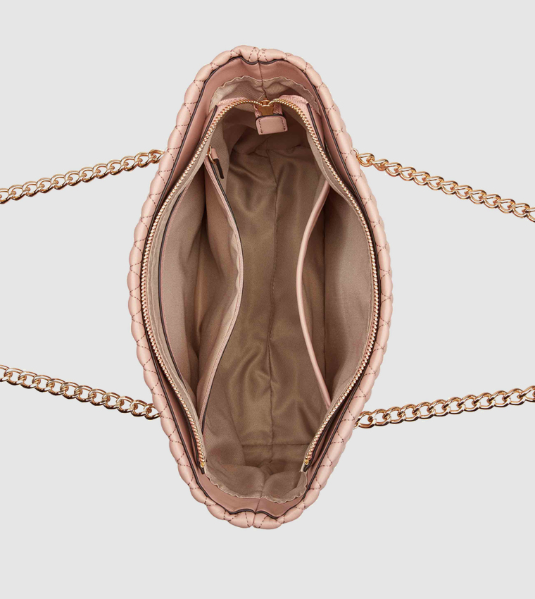CAELIA Textured Chain Handle Tote Bag