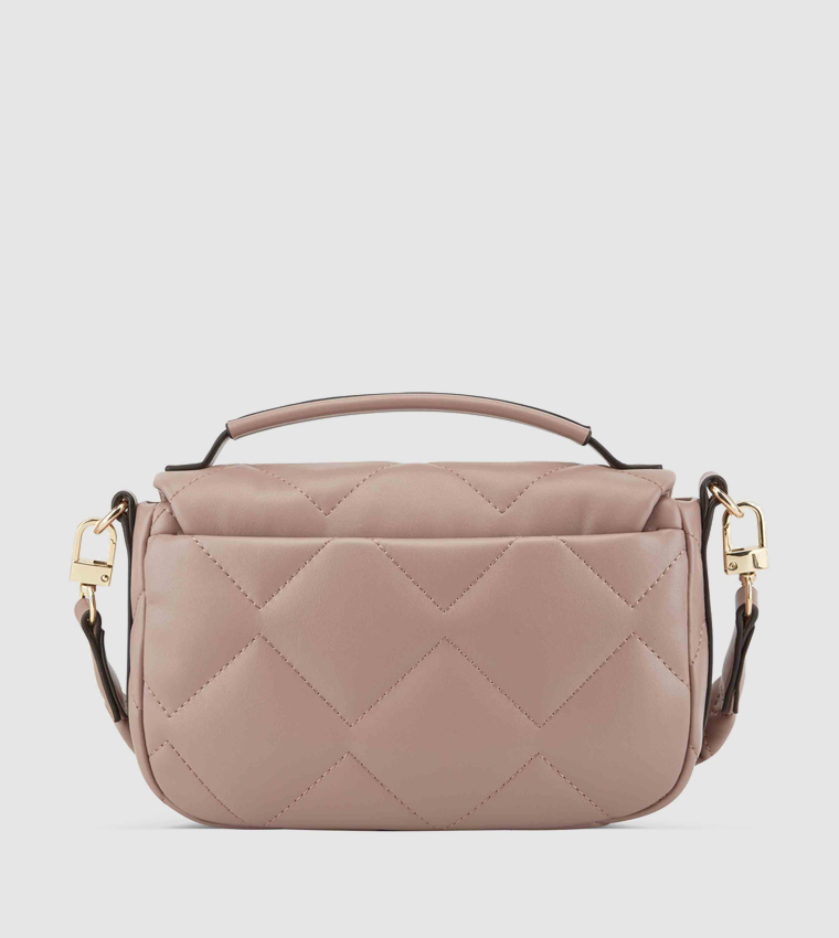 RAINEY Quilted Logo Detail Crossbody Bag