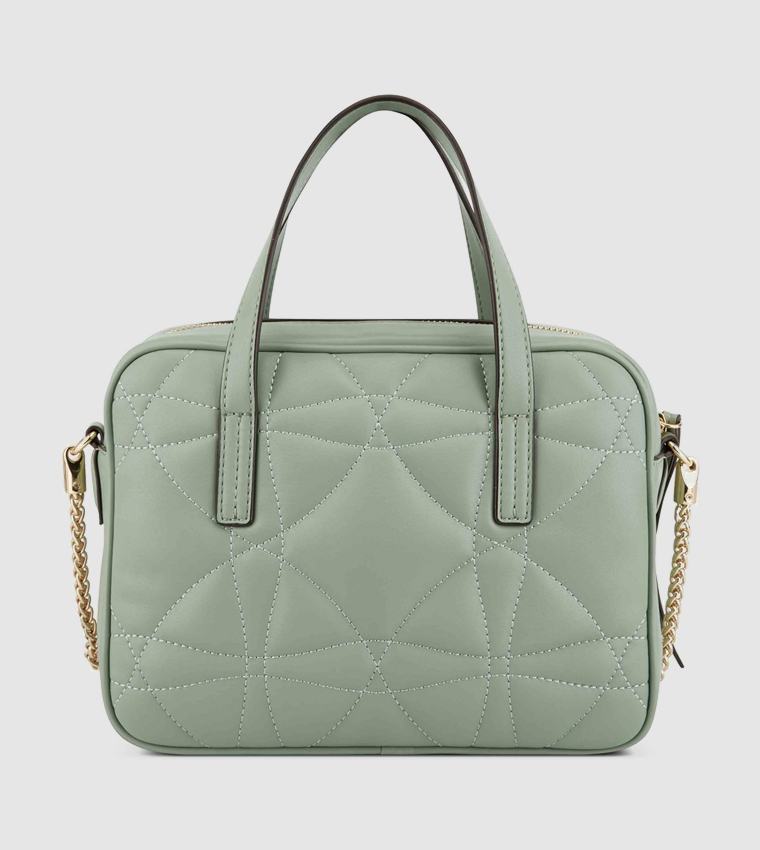MARIAM Quilted Logo Detail Crossbody Bag