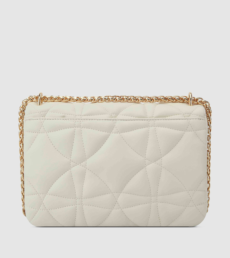 MARIAM Quilted Logo Detail Crossbody Bag