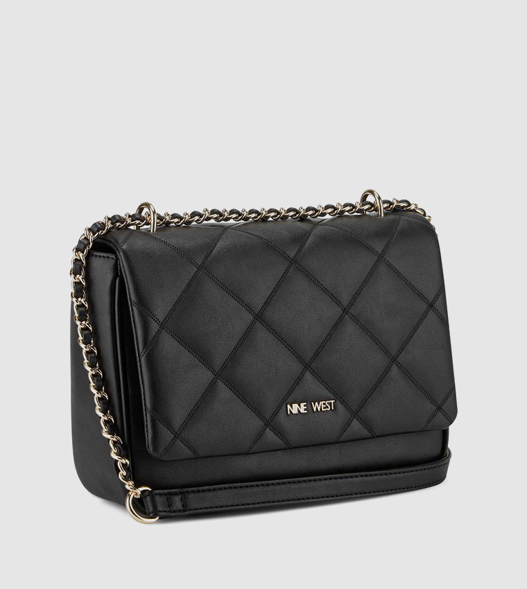 Buy Nine West MALONE Quilted Convertible Crossbody Bag In Black 6thStreet Qatar