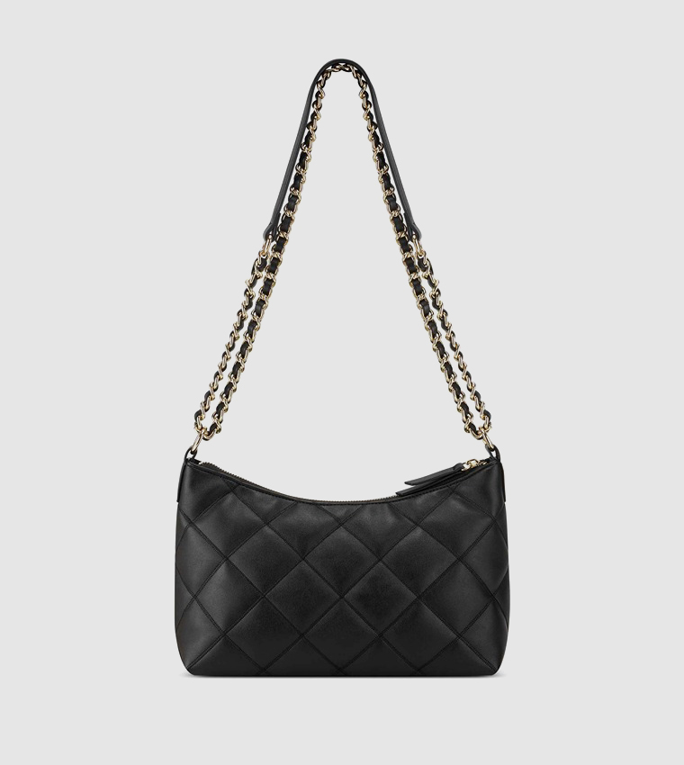 Buy Nine West MALONE Quilted Convertible Shoulder Bag In Black ...