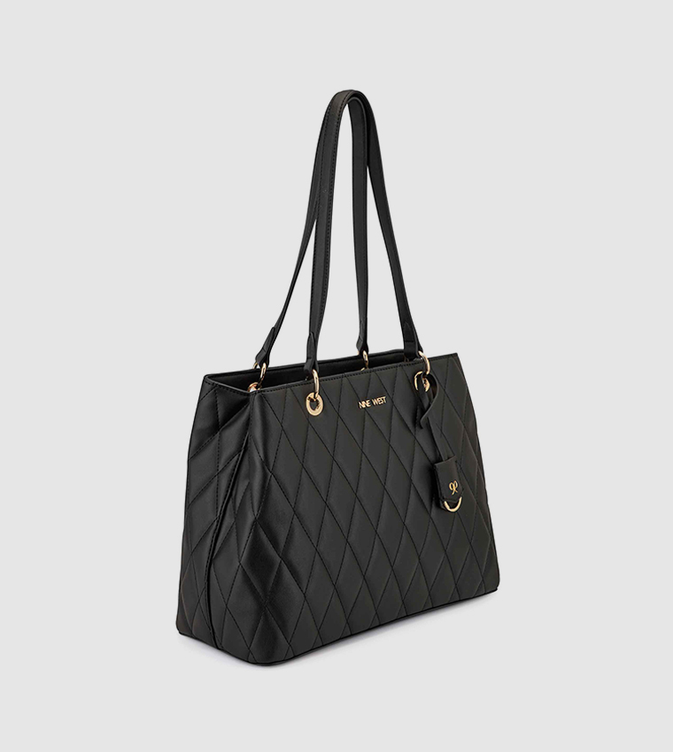 PEETRA Quilted Logo Detail Tote Bag