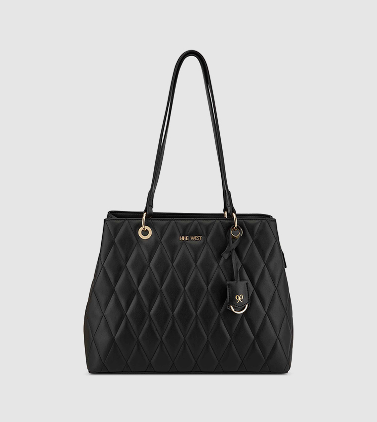 PEETRA Quilted Logo Detail Tote Bag