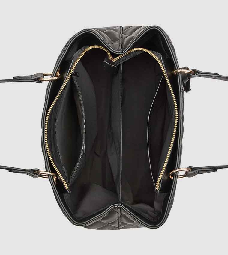PEETRA Quilted Logo Detail Tote Bag