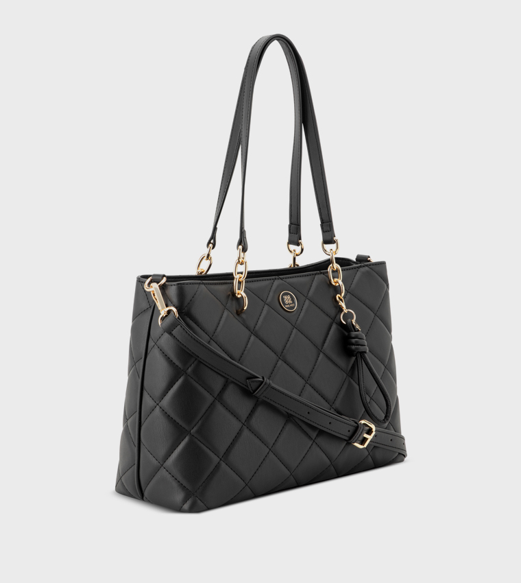 HALEEMA Quilted Tote Bag