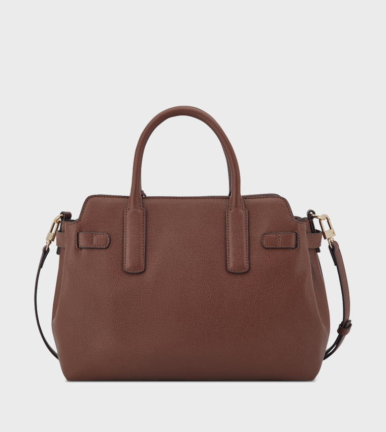 LILLE Textured Satchel Bag