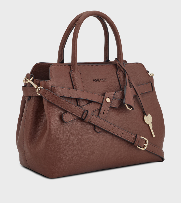 LILLE Textured Satchel Bag
