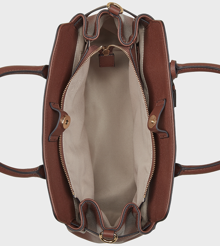 LILLE Textured Satchel Bag