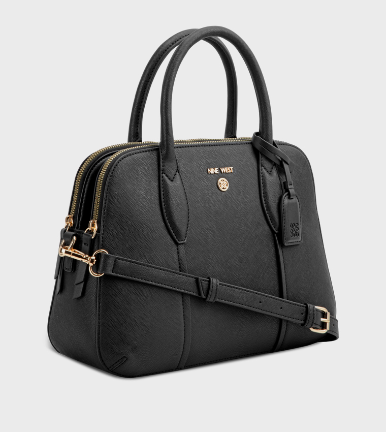 GRADY Textured Satchel Bag