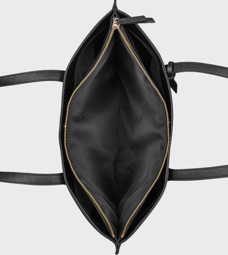 GRADY Logo Detail Zippered Tote Bag