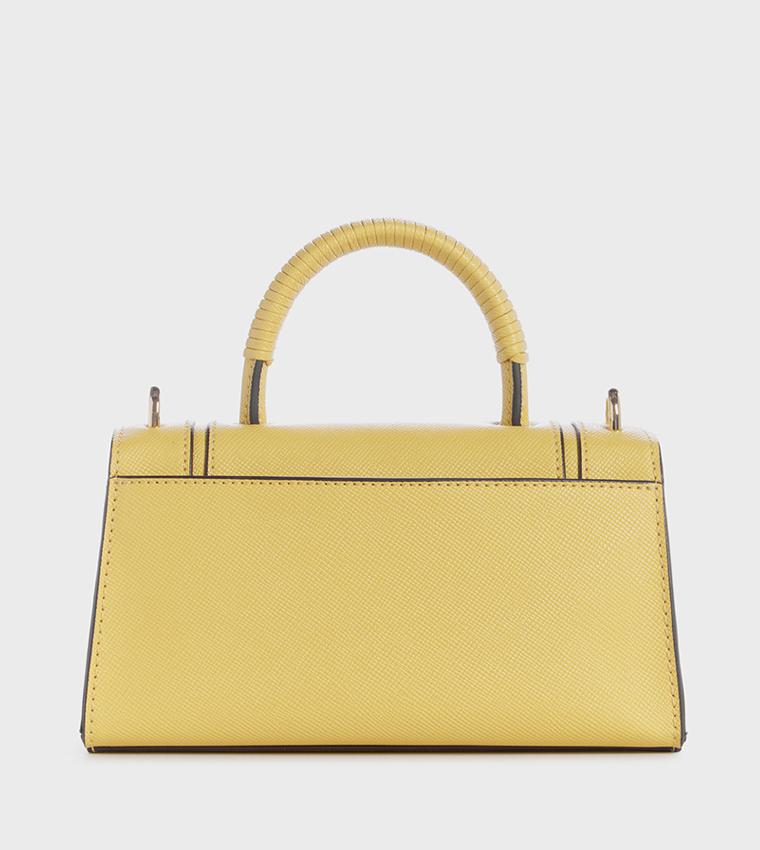 BRODIE Textured Top Handle Bag
