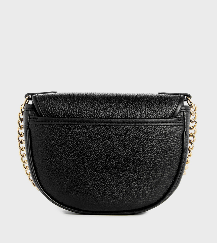 DELAINE Textured Saddle Bag
