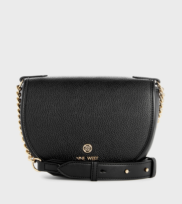 DELAINE Textured Saddle Bag