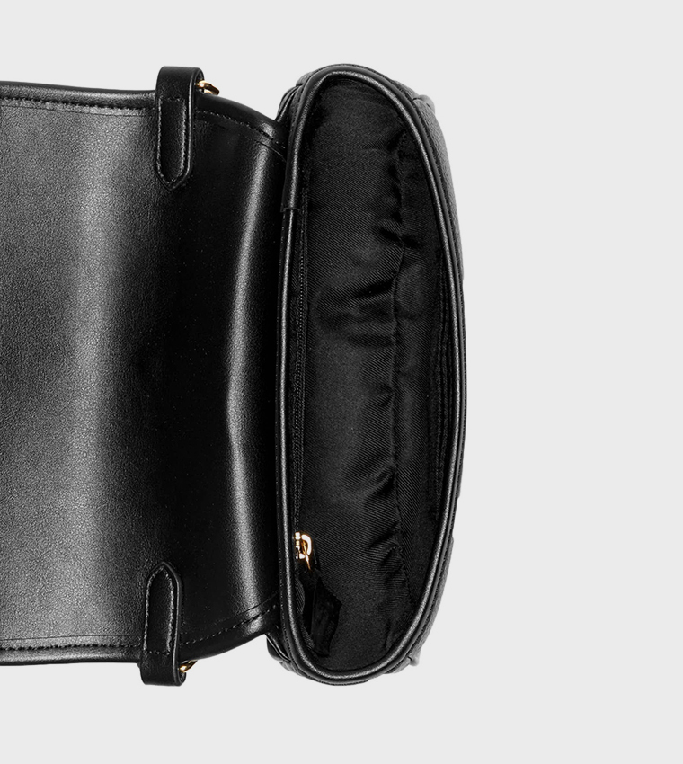 DELAINE Textured Saddle Bag