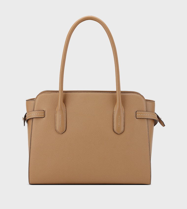 Buy Nine West NAMI Textured Tote Bag In Brown | 6thStreet Qatar