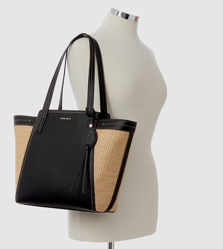 Buy Nine West Jenae Elite Color Block Tote Bag In Black Thstreet Qatar