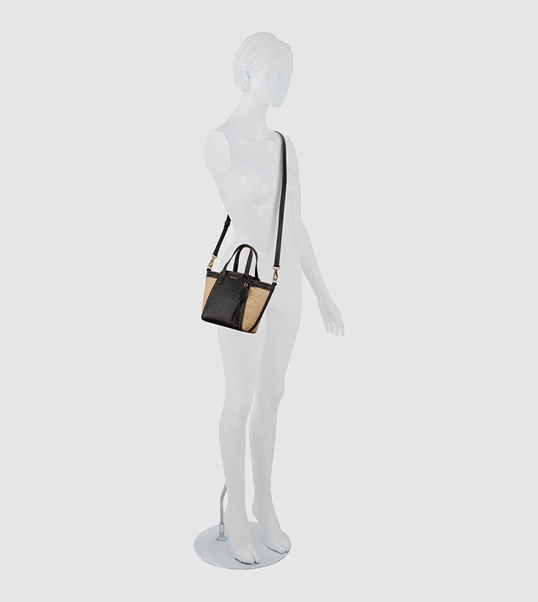 Buy Nine West Jenae Elite Color Block Mini Tote Bag In Black Thstreet Qatar