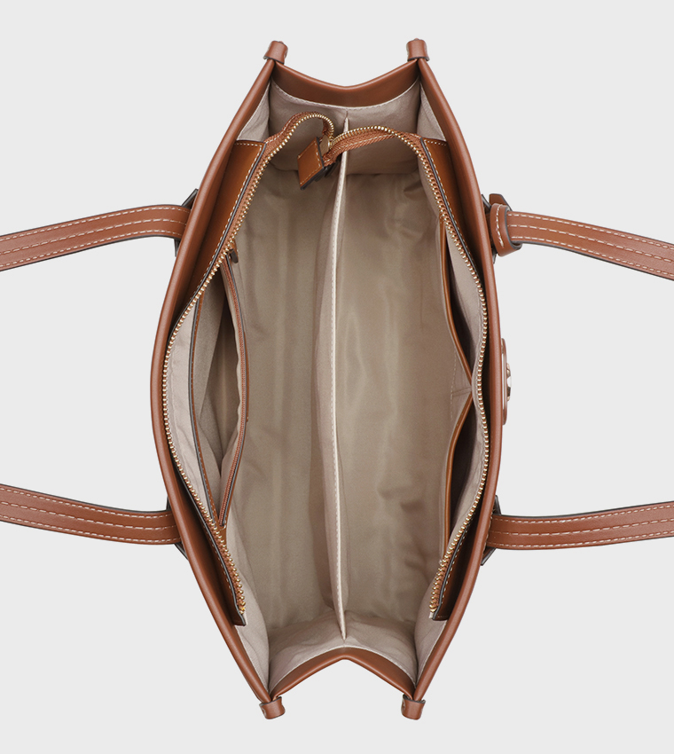 ELY Straw Detail Tote Bag