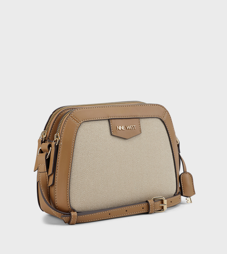 CIBRINA Contrast Trim Crossbody Bag