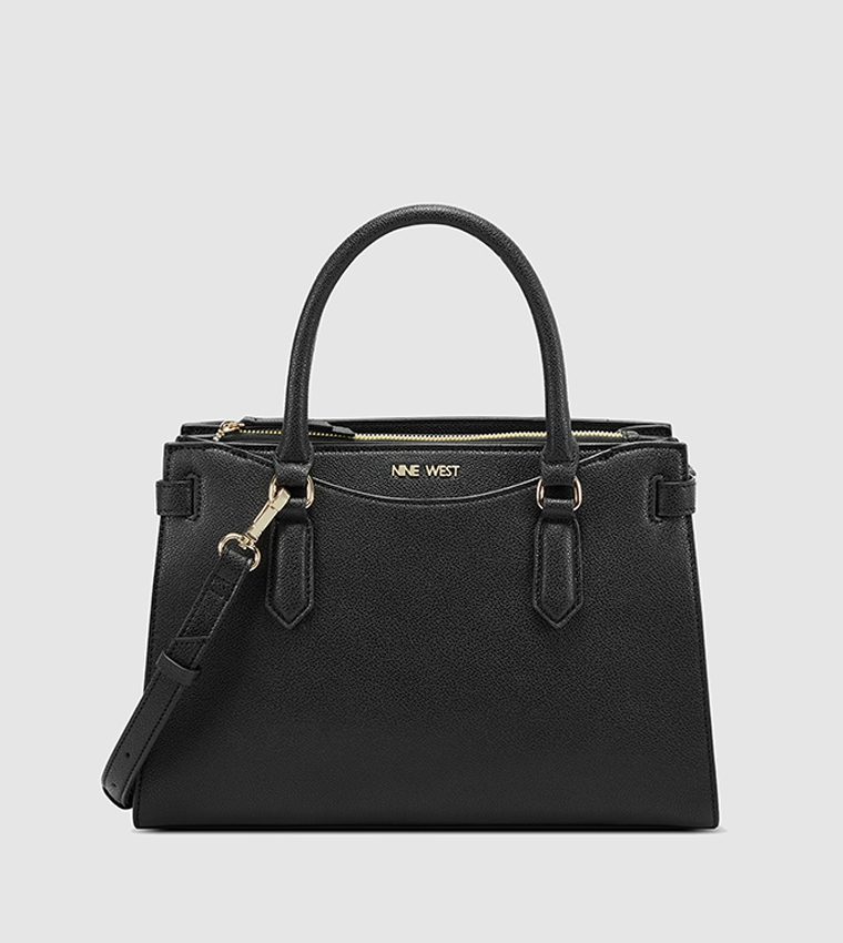 Nine West MARGAUX ELITE SATCHEL - Bolso De Mano - Black/negro