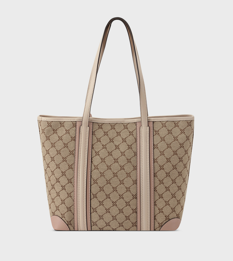 TEAGAN Patterned Tote Bag with Pouch
