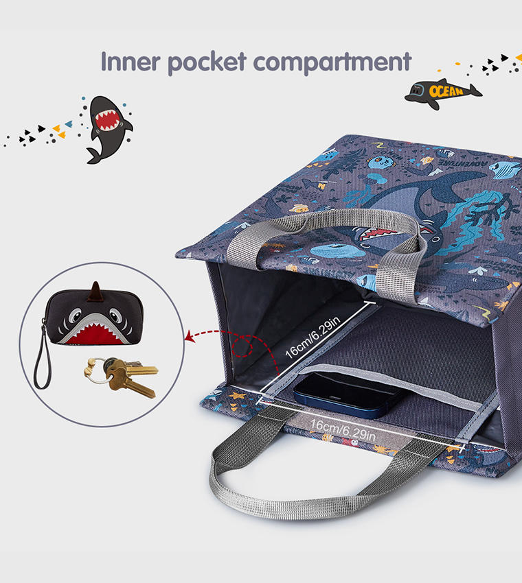 Shark Themed Hand Lunch Bag
