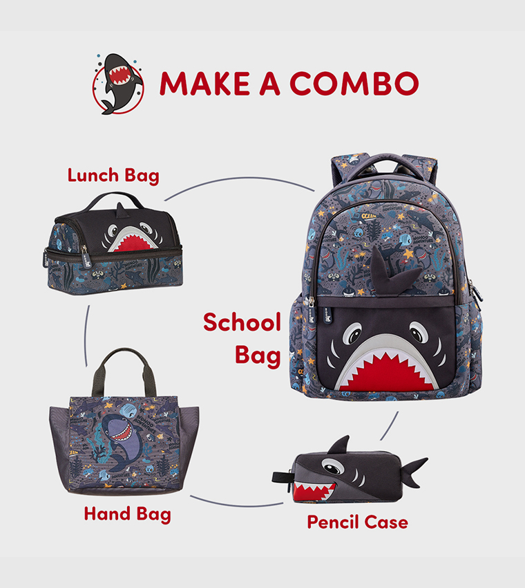Shark Themed Hand Lunch Bag