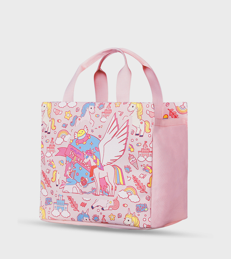 Unicorn Themed Hand Lunch Bag