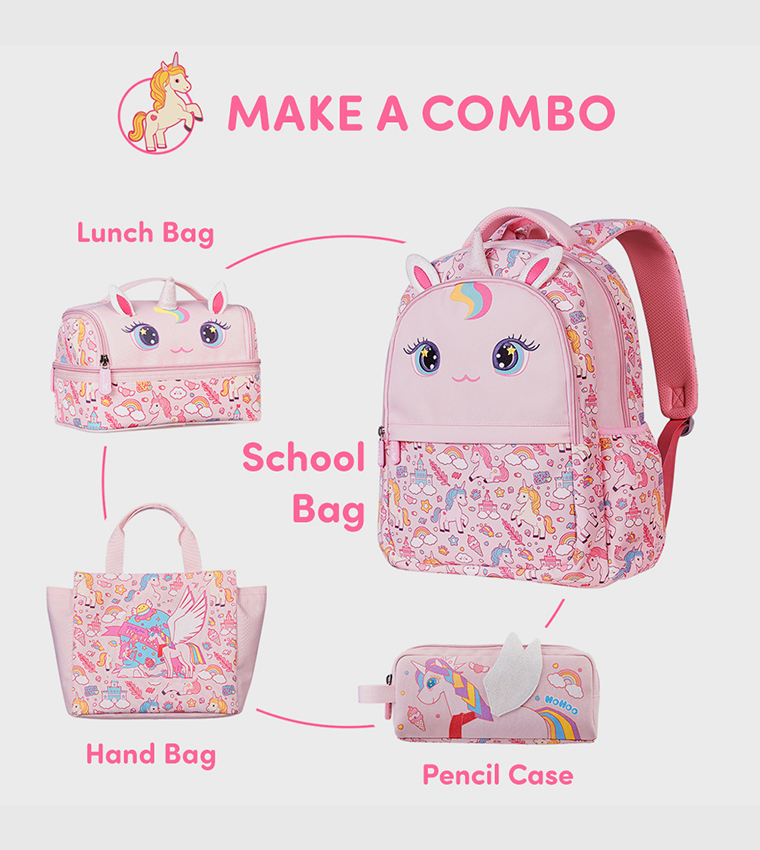 Unicorn Themed Hand Lunch Bag
