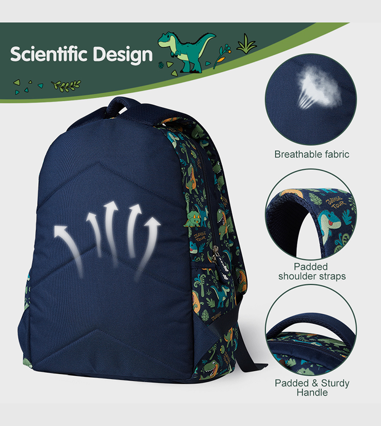 Dino Themed 16" School Bag 