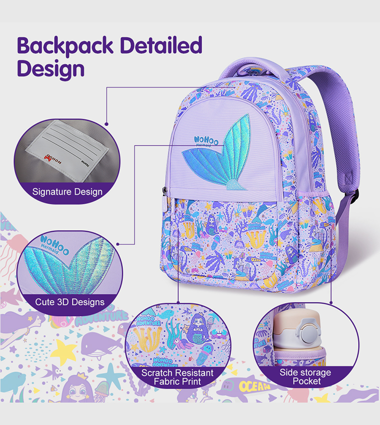 Mermaid Themed 16" School Bag 