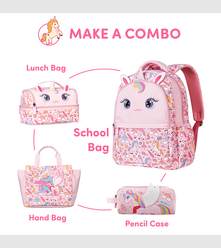 Unicorn Themed 16" School Bag 